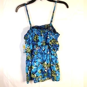 Elle Floral Spaghetti String Top